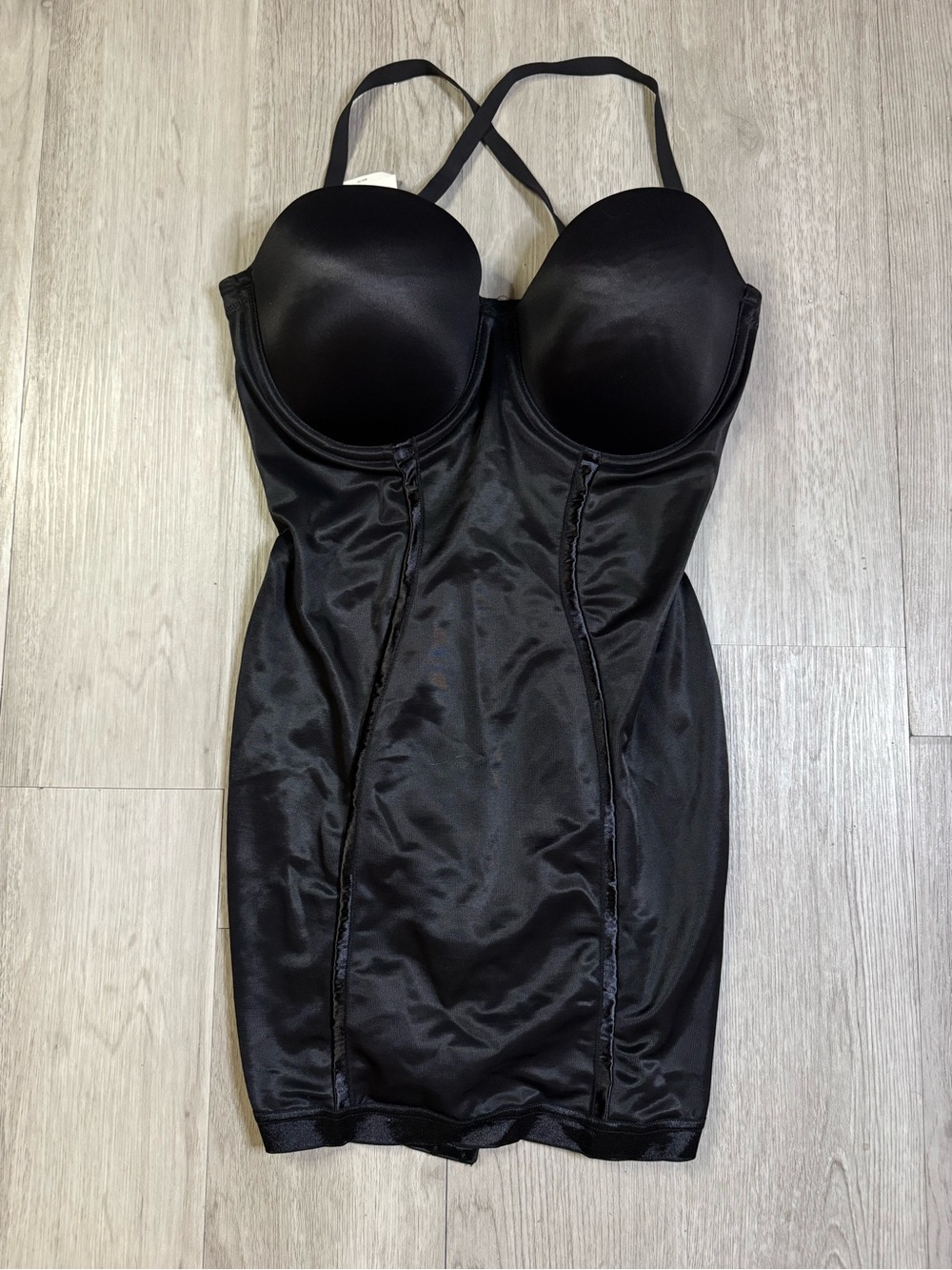 Maidenform Firm Control Convertible Slip Shapewear Slimming Black 38D Style 2304